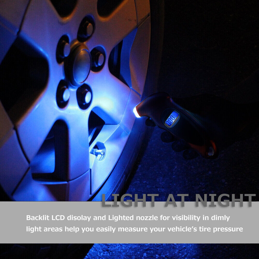 New Digital Tire Pressure Gauge Backlight