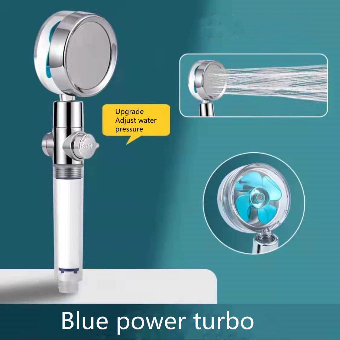 Shower Head Water Saving Flow 360 Degrees Rotating - Raifaonline