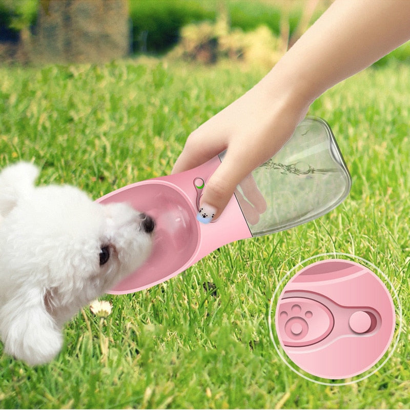 Portable Pet Water Bottle with Cup for Dogs & Cats