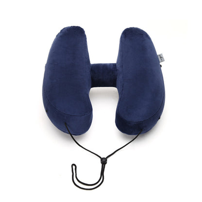 Inflatable Travel Pillow with Hood for Neck Support - Raifaonline
