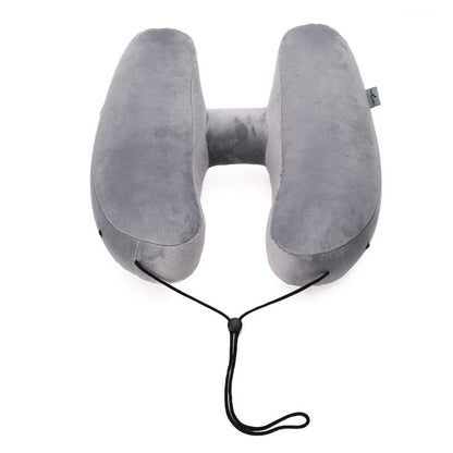 Inflatable Travel Pillow with Hood for Neck Support - Raifaonline