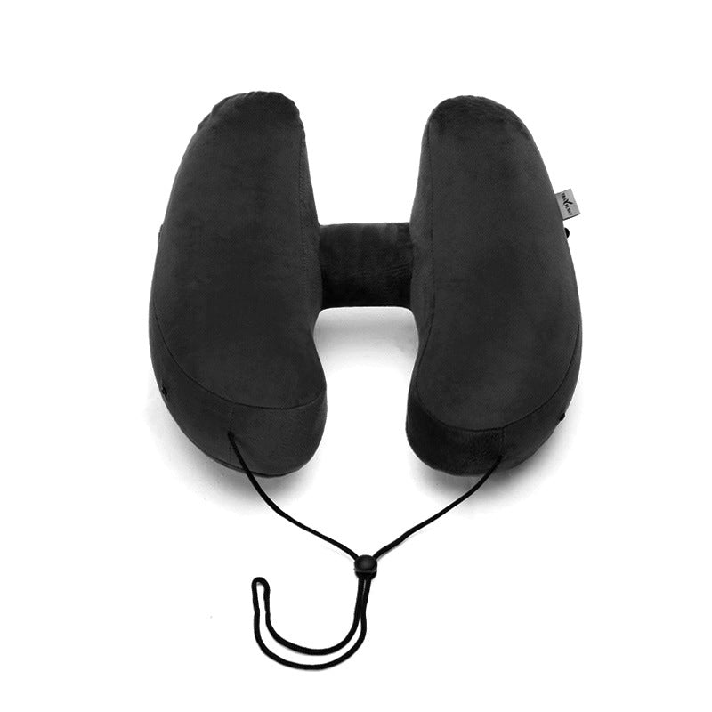 Inflatable Travel Pillow with Hood for Neck Support - Raifaonline