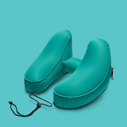 Inflatable Travel Pillow with Hood for Neck Support - Raifaonline