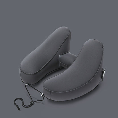 Inflatable Travel Pillow with Hood for Neck Support - Raifaonline