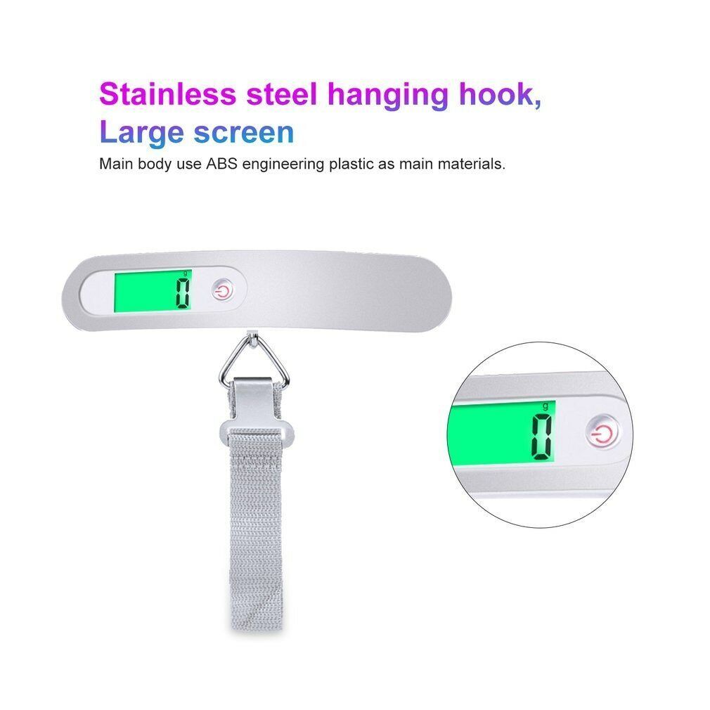 Portable LCD Digital Luggage Scale with Belt for Travel - Raifaonline