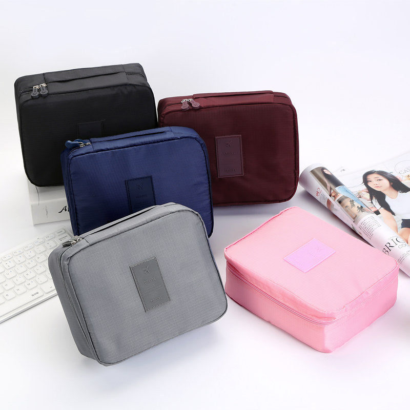 Portable Cosmetic Bag Waterproof Divider Multi-grid Pockets - Raifaonline
