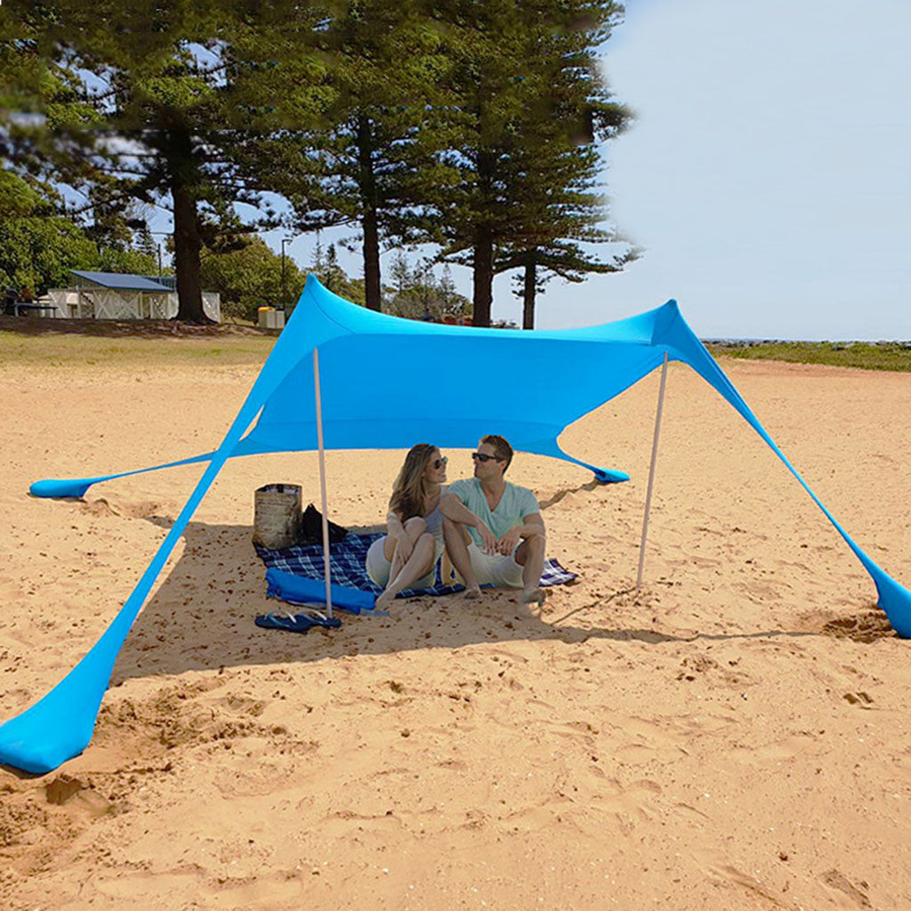 Camping Tent Windproof Pop Up Awning Outdoor Beach Sun Shade