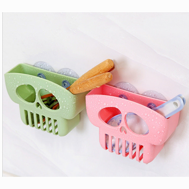 Free Punch Kitchen Drain Rack for Dish Cloth and Sponge