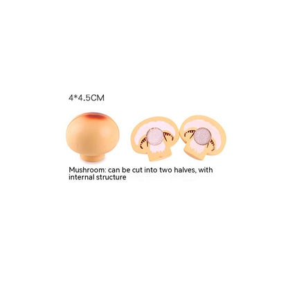 Wooden Vegetable Magnetic Children's Play House Cut Fruit Toys - Raifaonline