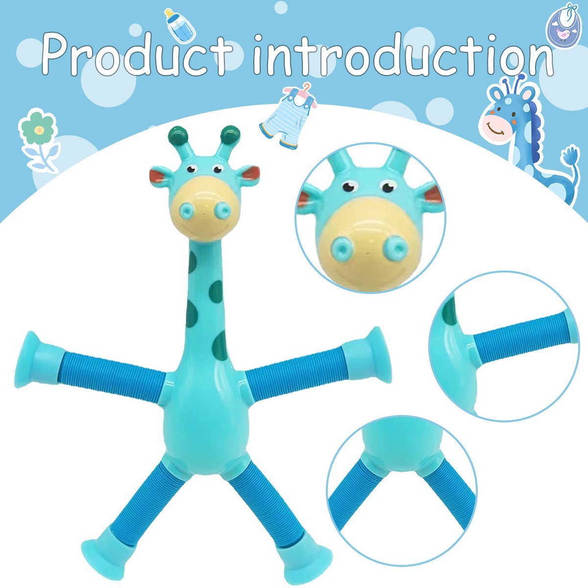 Giraffe Tubes Sensory Toys - Raifaonline