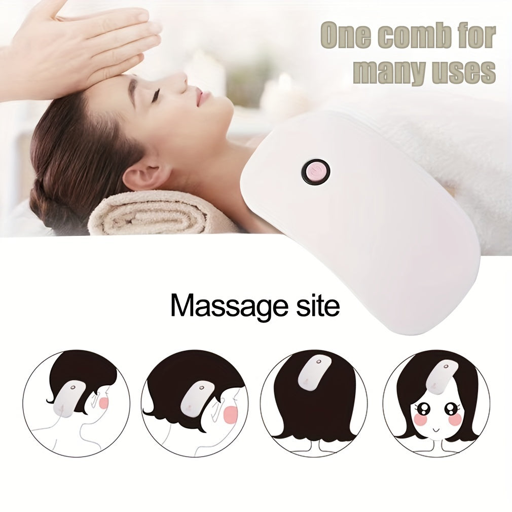 Electric Massage Comb, Body Relaxing High-Frequency Vibration Head Massager - Raifaonline
