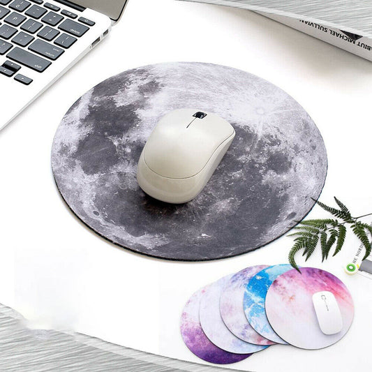 Space Round Mouse Pad PC Gaming Non Slip Mice Mat - Raifaonline