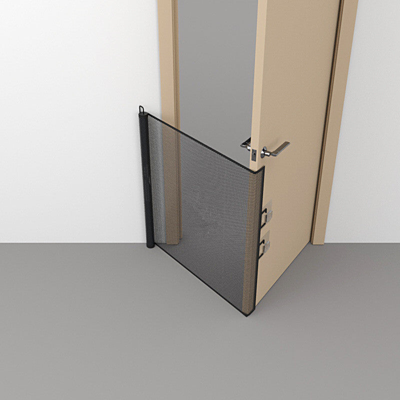 Retractable Pet & Baby Safety Gate – Folding Stair Guard