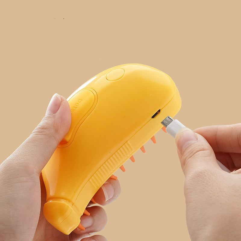 3 In 1 Pet Steam Brush Cat Dog Cleaning Steamy Spray - Raifaonline