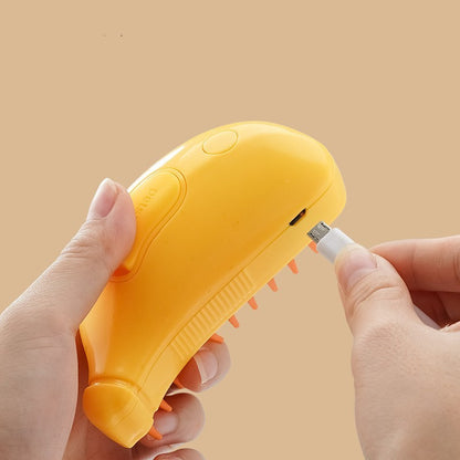 3 In 1 Pet Steam Brush Cat Dog Cleaning Steamy Spray - Raifaonline