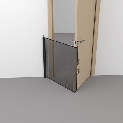 Retractable Pet & Baby Safety Gate – Folding Stair Guard