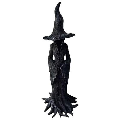 EAZZ Halloween Witch Statue – 20” Tall Resin Figurine with Gothic Details