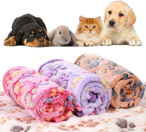 Tatuo 4-Pack Pet Fleece Blankets – Soft & Warm