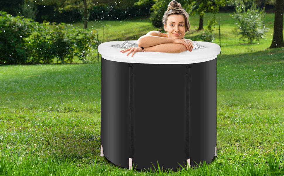 Foldable Ice Tub for Cold Water Therapy and Fitness Recovery - Raifaonline