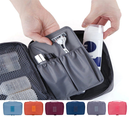 Portable Cosmetic Bag Waterproof Divider Multi-grid Pockets - Raifaonline