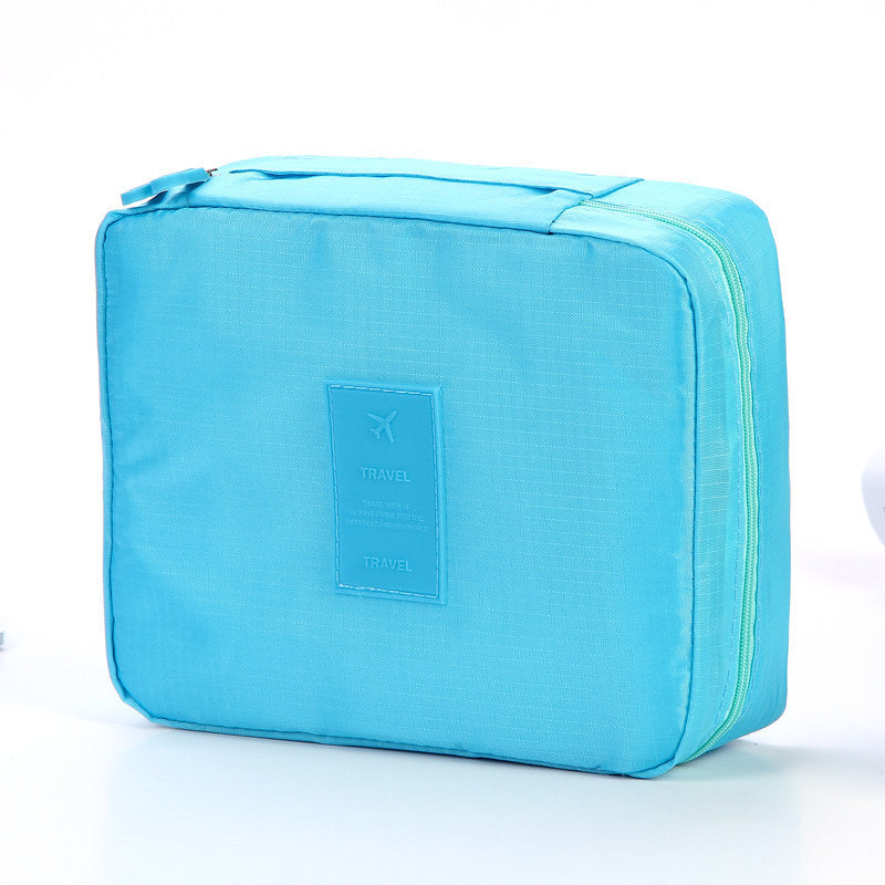 Portable Cosmetic Bag Waterproof Divider Multi-grid Pockets