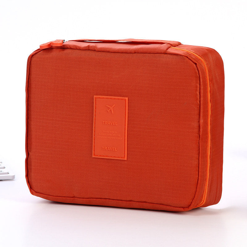 Portable Cosmetic Bag Waterproof Divider Multi-grid Pockets - Raifaonline