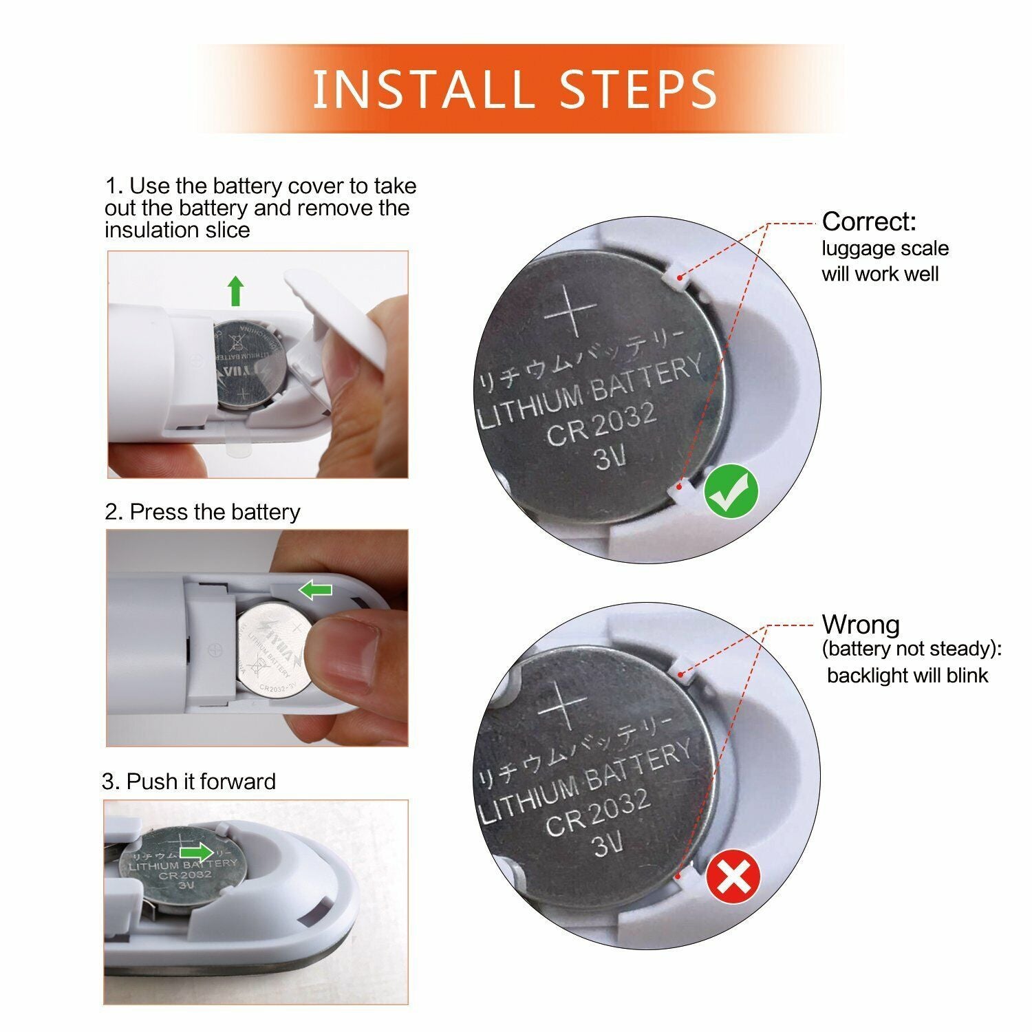 Portable LCD Digital Luggage Scale with Belt for Travel