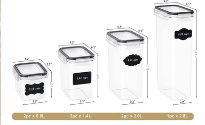 Cereals Kitchen Snacks Refrigerator Storage Box 24-piece Set - Raifaonline