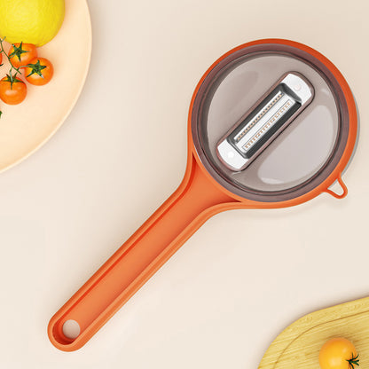 Kitchen Peeler with Storage Bucket and Scratcher Tool - Raifaonline