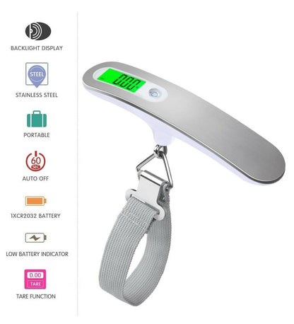 Portable LCD Digital Luggage Scale with Belt for Travel - Raifaonline