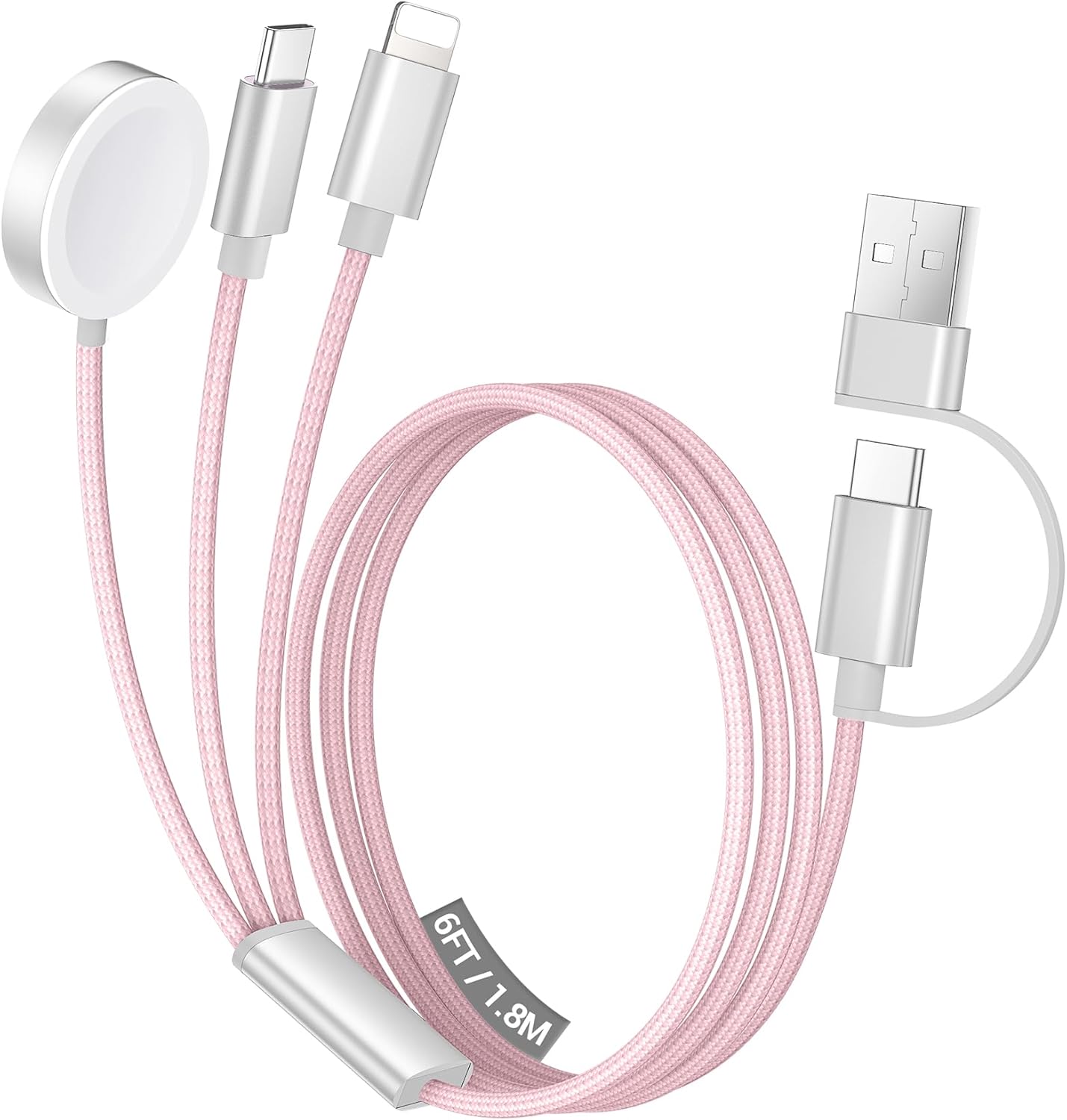 Temdan for Travel Essentials,3 in 2 USB C Cable for Apple Watch Charger