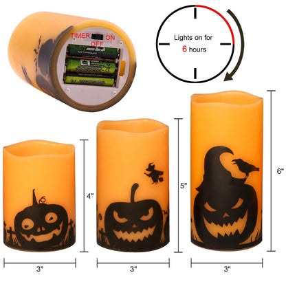 Eldnacele Halloween Flameless LED Candles