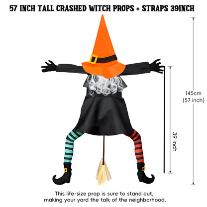 POPGIFTU 64" Crashing Witch into Tree