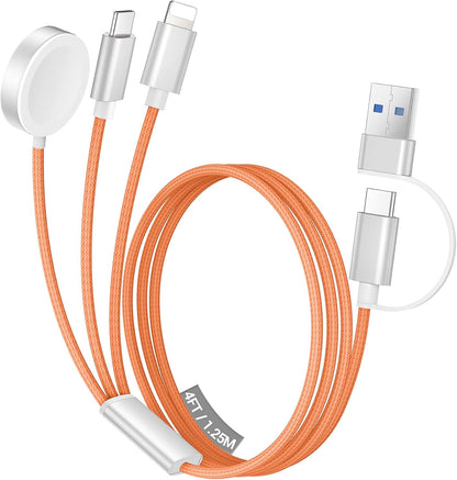 Temdan for Travel Essentials,3 in 2 USB C Cable for Apple Watch Charger