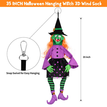 POPGIFTU 64" Crashing Witch into Tree