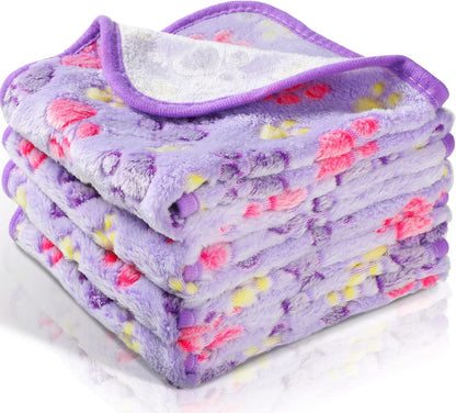 Tatuo 4-Pack Pet Fleece Blankets – Soft & Warm