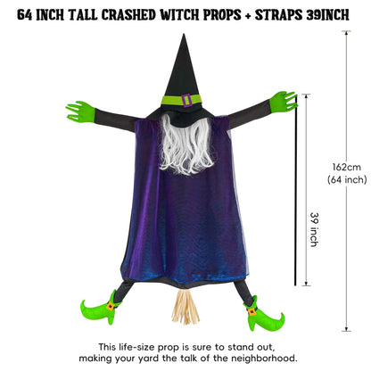 POPGIFTU 64" Crashing Witch into Tree