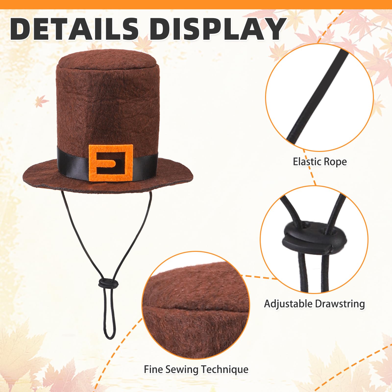 Pumpkin Cape & Hat Set for Small to Large Pets, Funny Holiday