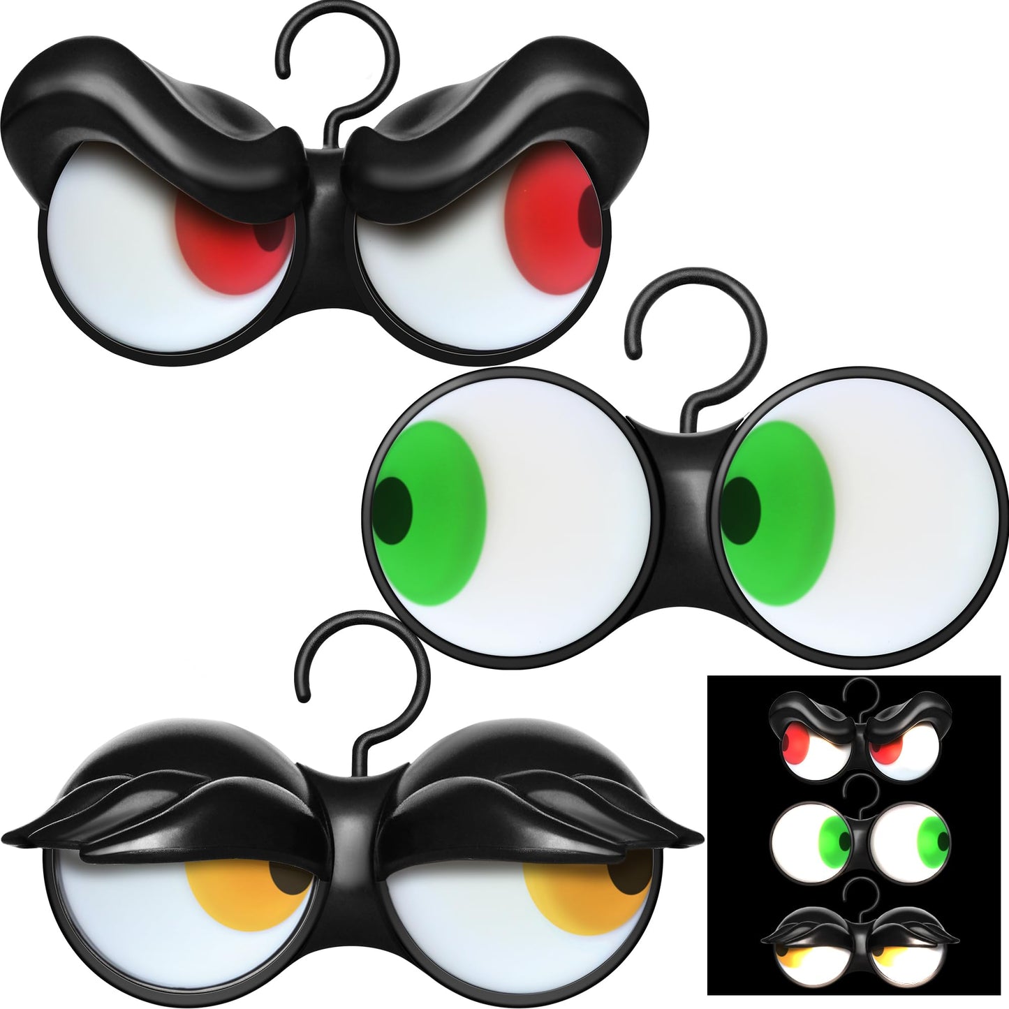 Joiedomi 3-Pack Flashing Peeping Eyes Lights