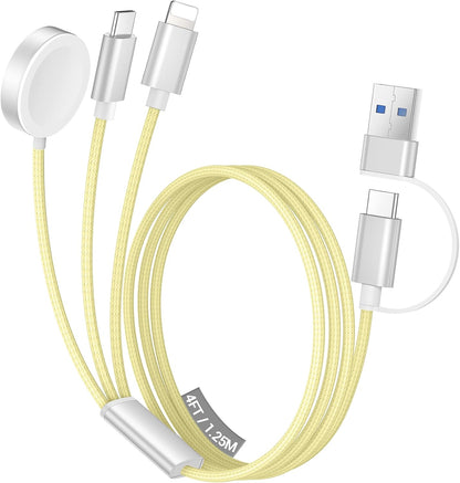 Temdan for Travel Essentials,3 in 2 USB C Cable for Apple Watch Charger