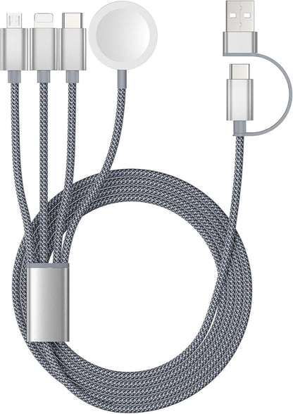 Temdan for Travel Essentials,3 in 2 USB C Cable for Apple Watch Charger
