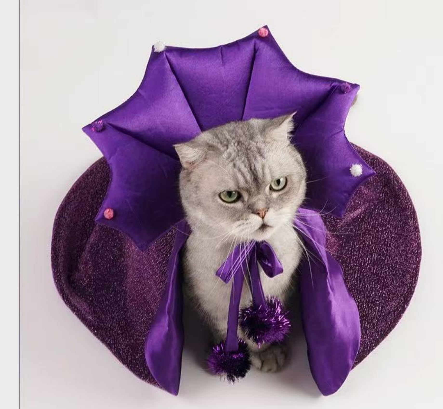 Reflective Halloween Pet Costume Cloak for Cosplay & Parties