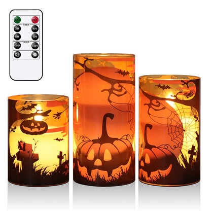 Eldnacele Halloween Flameless LED Candles