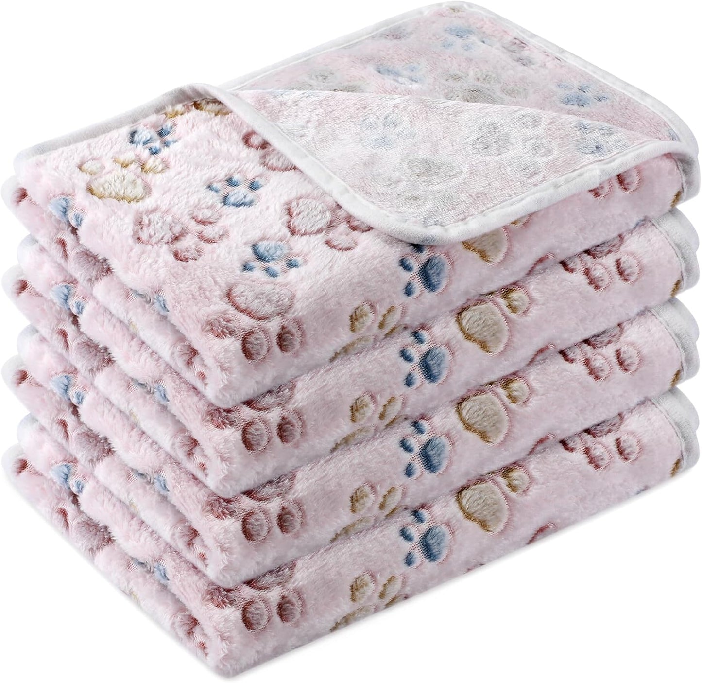 Tatuo 4-Pack Pet Fleece Blankets – Soft & Warm