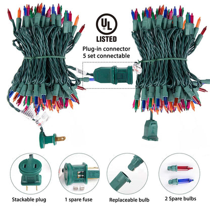 Minetom 25FT Halloween Purple String Lights