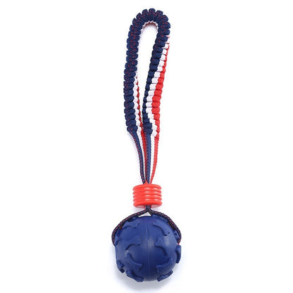 Dog Chew Ball with Rope - Raifaonline