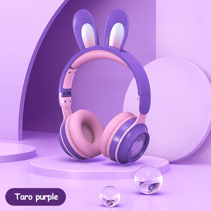 Rabbit Ear  Wireless Luminous Extendable Wheat Headphones - Raifaonline