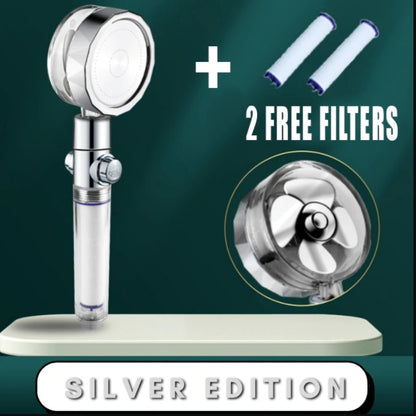 Shower Head Water Saving Flow 360 Degrees Rotating - Raifaonline