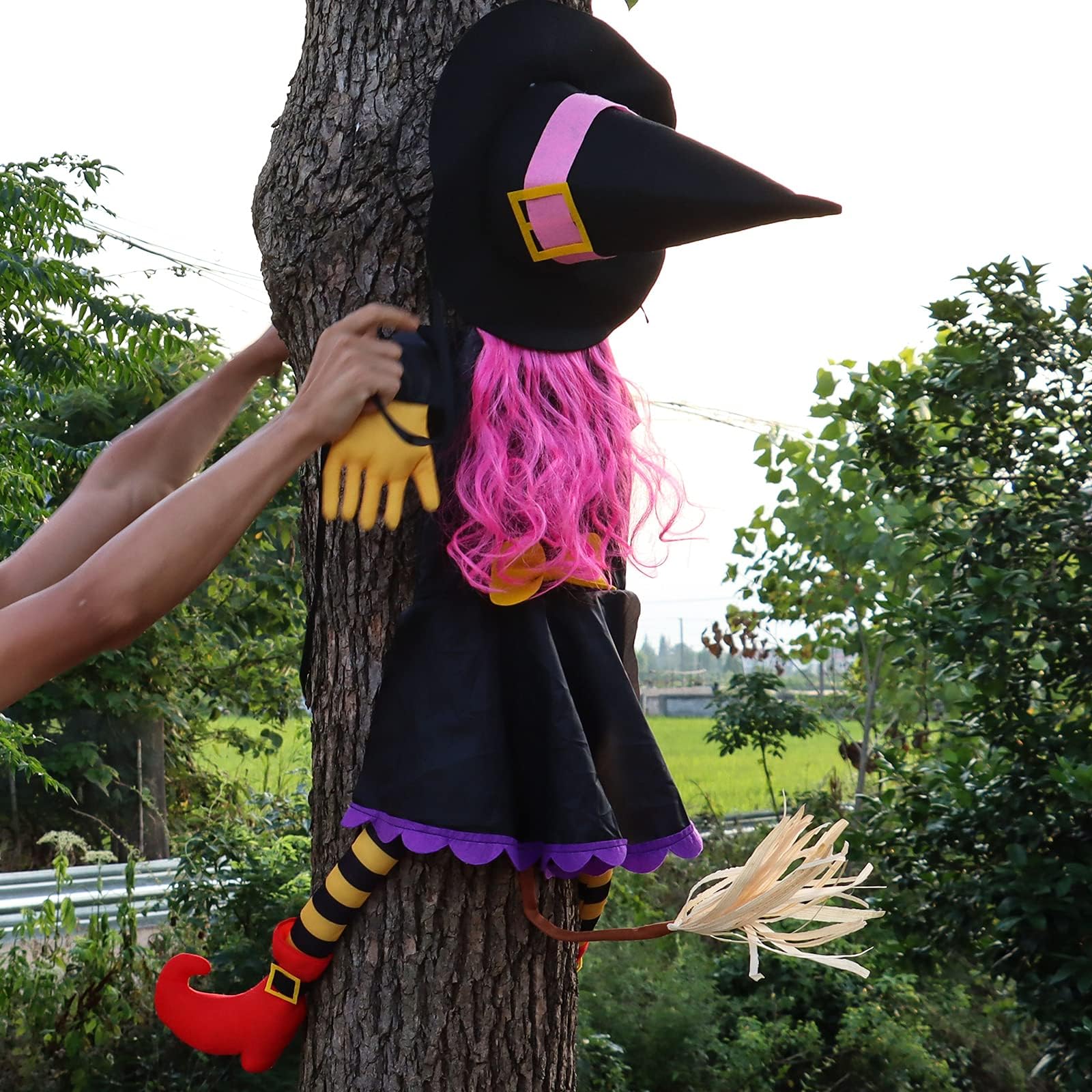 POPGIFTU 64" Crashing Witch into Tree