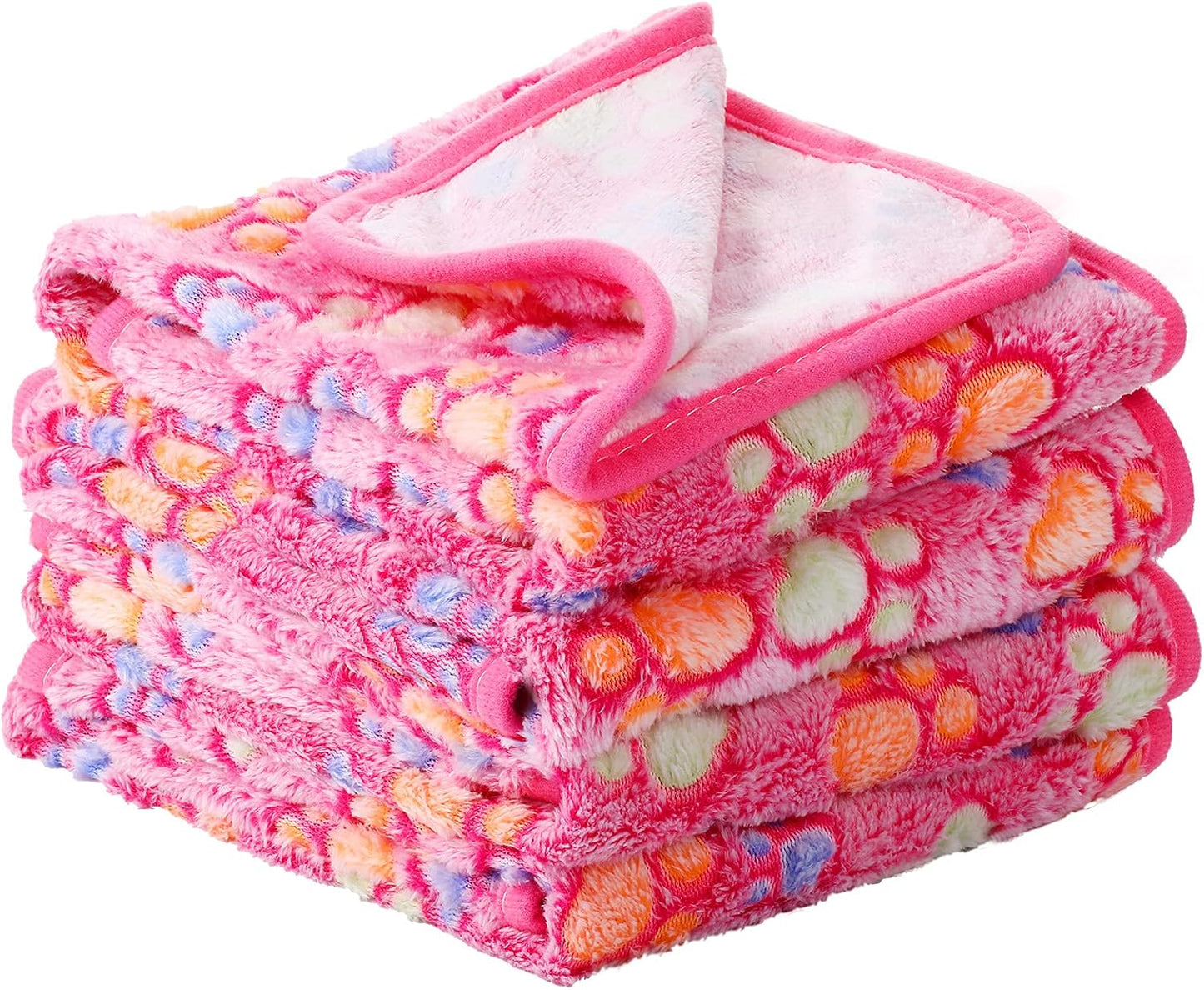 Tatuo 4-Pack Pet Fleece Blankets – Soft & Warm